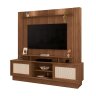 Home Estante An para Tv até 55'' Polegadas Cor Nogueira / Off - 2