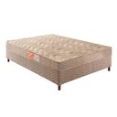 Ver imagem 1 de Cama Box Casal: Colchão Espuma Paropas D33 Pasquale + Base CRC Suede Clean(138x188)