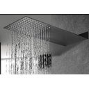 Ver imagem 2 de Chuveiro Ducha Luxo Retangular Aço Inoxidável Preto Fosco