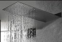 Ver imagem 2 de Chuveiro Ducha Luxo Retangular Aço Inoxidável Preto Fosco