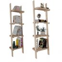 Ver imagem 3 de Kit 2 Estantes 132x50cm Objetos de Chão Simples para Sala