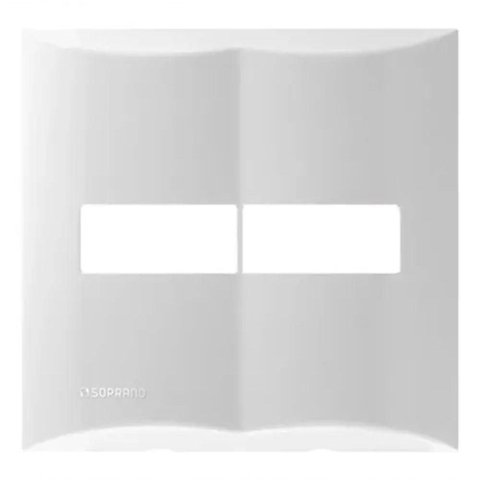 Placa 4x4 com 2 Módulos Brava Alto Brilho Soprano 13.00cm 0.03kg