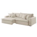 Ver imagem 2 de Sofá Zen Linho 02 Módulos 100 Cm B25 Meu Sofá Online A302 Linho Branco
