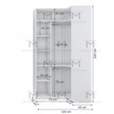 Ver imagem 4 de MÓDULO M382.B CLOSET CAB. DUPLO, NICHOS A220 X P45XL1 75XL2 120 MUNDI MOVEIS