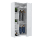 Ver imagem 1 de MÓDULO M382.B CLOSET CAB. DUPLO, NICHOS A220 X P45XL1 75XL2 120 MUNDI MOVEIS