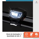 Ver imagem 2 de Sinalizador Luz Bicicleta de Frente Farol Pisca C/ Suporte
