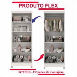 Armário Multiuso 2 Portas com Chave Master Móveis Imop - 3