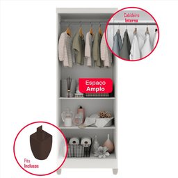 Armário Multiuso 2 Portas com Chave Master Móveis Imop - 13