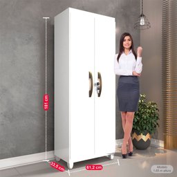 Armário Multiuso 2 Portas com Chave Master Móveis Imop - 4