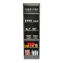 Ver imagem 4 de Paneleiro de Cozinha 70cm com Iluminação e com Rodapé 2 Portas com Vidro Lumina