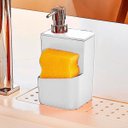 Ver imagem 3 de Conjunto ou Escorredor Louça Pratos Talheres Dispenser Detergente 650ml Branco