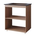 Ver imagem 2 de Balcão para Cooktop Laura 4 Bocas MDP 75cm Amadeirado Desk Design