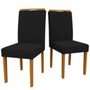 Ver imagem 4 de Conjunto Mesa Ana 160cm com 6 Cadeiras Isabela - Ipê / Off White / Vl07