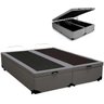 Base Box Bau Bipartido Queen Suede Premium Santo Box Bipartido 47x158x198:cinza - 1