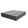 Base Box Bau Bipartido Queen Suede Premium Santo Box Bipartido 47x158x198:cinza - 3