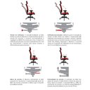 Ver imagem 4 de Cadeira Office Brizza Tela Preta Assento Aero Branco Autocompensador Base Standard 120cm - 63694