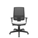 Ver imagem 1 de Cadeira Office Brizza Tela Preta Assento Aero Branco Autocompensador Base Standard 120cm - 63694