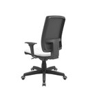 Ver imagem 3 de Cadeira Office Brizza Tela Preta Assento Aero Branco Autocompensador Base Standard 120cm - 63694