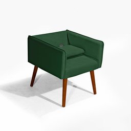 Poltrona Destak Suede Redenobre Cor:verde; - 4