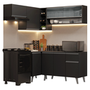 Ver imagem 5 de Armário de Cozinha Completa de Canto 325 cm Preto Nice Madesa 04