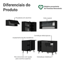 Ver imagem 7 de Armário de Cozinha Completa de Canto 325 cm Preto Nice Madesa 04