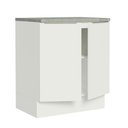 Ver imagem 4 de Balcão de Cozinha Madesa Stella 70 cm 2 Portas Branco