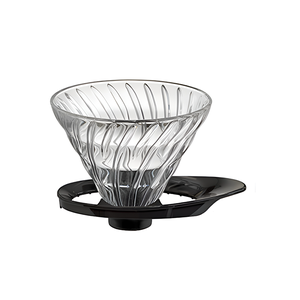 Suporte Coador Hario Vidro Preto V60-02 - 1-4 Xíc