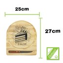 Ver imagem 3 de Kit Boleira Suporte de Madeira Pinus Original com Faquinha