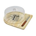 Ver imagem 2 de Kit Boleira Suporte de Madeira Pinus Original com Faquinha