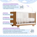 Ver imagem 6 de Quarto de Bebê Guarda Roupa 3 Portas e Berço Mini Cama com Colchão 100% MDF Encanto
