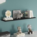 Ver imagem 2 de Prateleira Flutuante Quarto Infantil com Suporte Invisível 68x20cm Yara Preto - Lumil