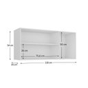 Ver imagem 4 de Armário de Cozinha Aéreo 3 Portas 120 cm Branco