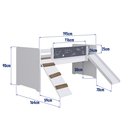 Ver imagem 5 de Cama Playground com Escorregador e Rampa 