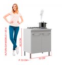 Ver imagem 4 de Balcão Modulado com Tampo Fidelitá Viena 70cm 2 Portas