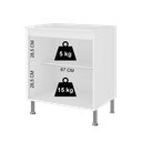 Ver imagem 5 de Balcão Modulado com Tampo Fidelitá Viena 70cm 2 Portas