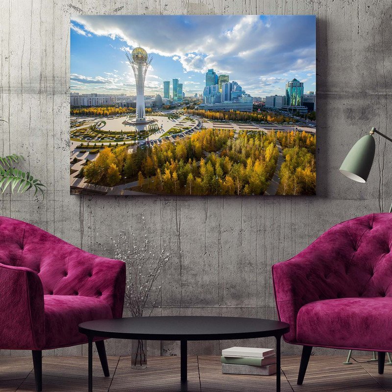 Quadro Decorativo Tela Canvas Paisagem Astana  - 200x120 cm - 2