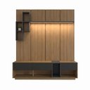 Ver imagem 1 de Painel e Rack Sala Nexus Prodecor com LED para TV até 55 Mel/Grafite