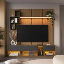 Ver imagem 5 de Painel e Rack Sala Nexus Prodecor com LED para TV até 55 Mel/Grafite