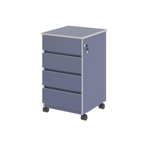 Gaveteiro Arquivo com 4 Gavetas Verbena Azul