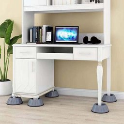 Kit 4 Peças Suporte Pé Antiderrapante Máquina Lavar Mesa Sofá Cadeira - 6
