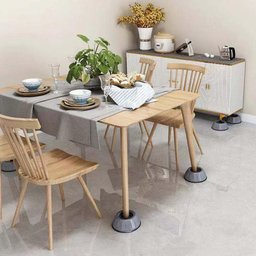 Kit 4 Peças Suporte Pé Antiderrapante Máquina Lavar Mesa Sofá Cadeira - 7