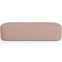 Ver imagem 4 de Cabeceira Cama Box Casal 140cm Lanna com Puff Recamier Doha W01 Linho Rosê - Lyam Decor