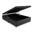 Ver imagem 3 de Cama Box Baú Casal Reforçada Fabricação Própria - Corino Preto