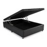 Cama Box Baú Casal Reforçada Fabricação Própria - Corino Preto - 3