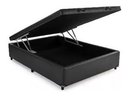 Ver imagem 3 de Cama Box Baú Casal Reforçada Fabricação Própria - Corino Preto