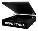 Ver imagem 1 de Cama Box Baú Casal Reforçada Fabricação Própria - Corino Preto