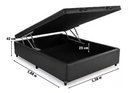 Ver imagem 4 de Cama Box Baú Casal Reforçada Fabricação Própria - Corino Preto