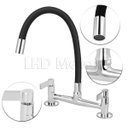 Ver imagem 2 de Torneira Misturador Gourmet Preto Flexível Cozinha Pia Mesa