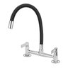 Torneira Misturador Gourmet Preto Flexível Cozinha Pia Mesa - 1