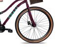 Ver imagem 4 de Bicicleta Viena Aro 29 Freio Disco 21v com Cestão Colli Cor Bronze Tamanho do Quadro 17 Roxo
